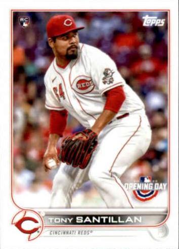 Tony Santillan #161 Baseball Cards 2022 Topps Opening Day