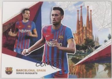 Sergio Busquets #34 Soccer Cards 2021 Topps FC Barcelona
