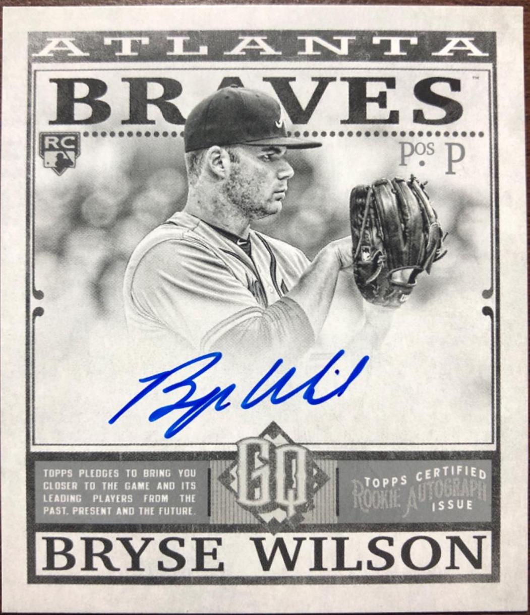 Bryse Wilson #MRA-BW Baseball Cards 2019 Topps Gypsy Queen Mini Rookie Autographs