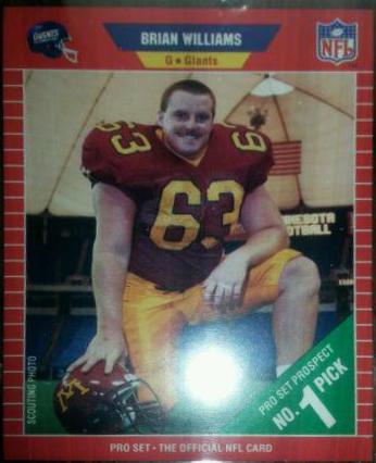 Brian Williams #505 Football Cards 1989 Pro Set