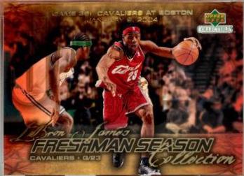 LeBron James #38 Basketball Cards 2003 UD Collectibles Freshman Season