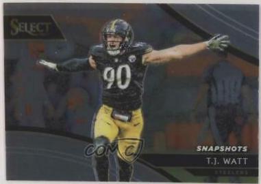 T.J. Watt #SN-15 Football Cards 2018 Panini Select Snapshots