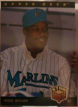 Nigel Wilson #9 Baseball Cards 1993 Upper Deck