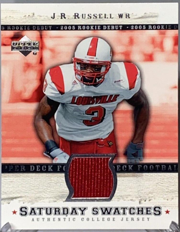 J.R. Russell #SA-JR Football Cards 2005 Upper Deck Rookie Debut Saturday Swatches