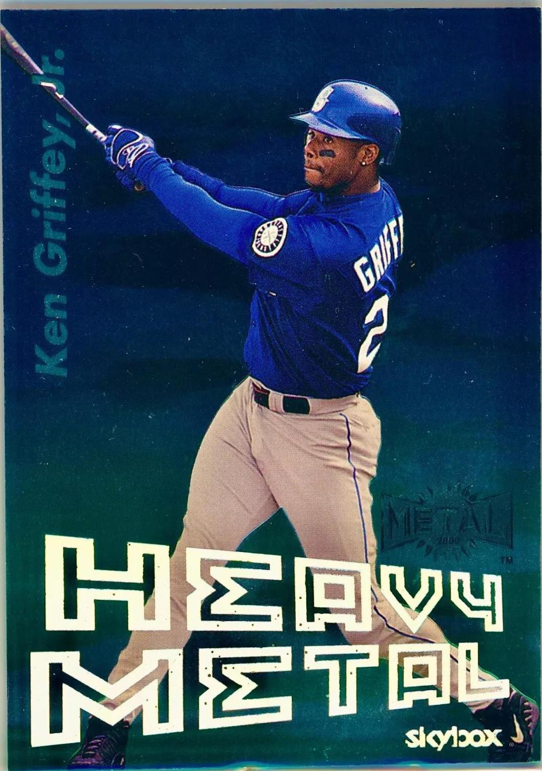 Ken Griffey Jr #3 Baseball Cards 2000 Metal Heavy Metal