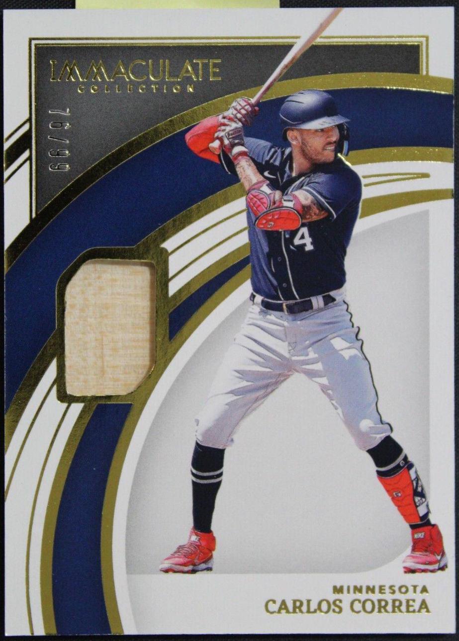 Carlos Correa #7 Baseball Cards 2022 Panini Immaculate