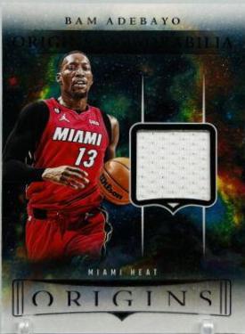 Bam Adebayo #OM-BAM Basketball Cards 2023 Panini Origins Memorabilia