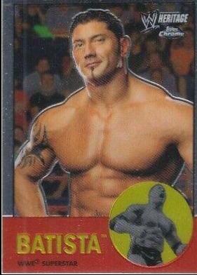 Batista #2 Wrestling Cards 2007 Topps Heritage II Chrome WWE