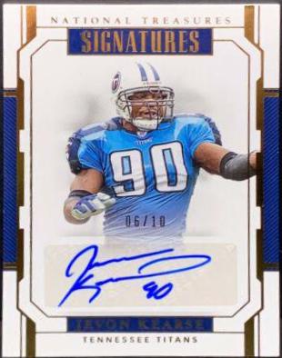 Jevon Kearse Football Cards 2018 National Treasures Signatures