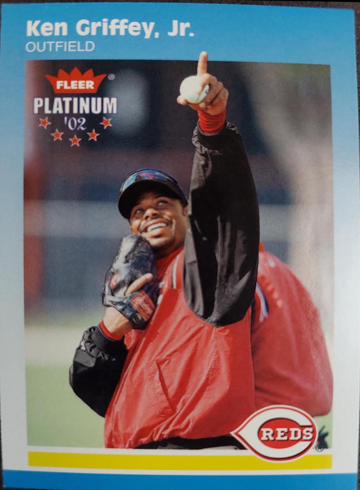 Ken Griffey Jr #238 Baseball Cards 2002 Fleer Platinum
