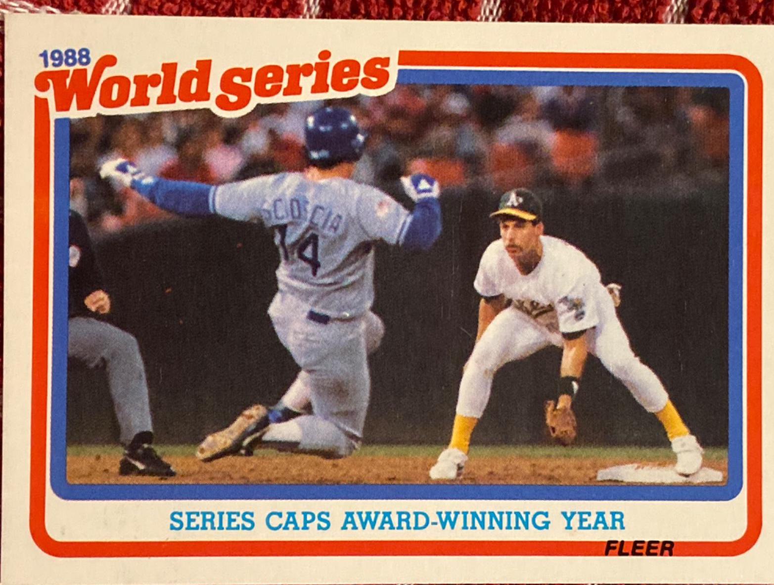 Series Caps Award Winning Year #10 Baseball Cards 1989 Fleer World Series