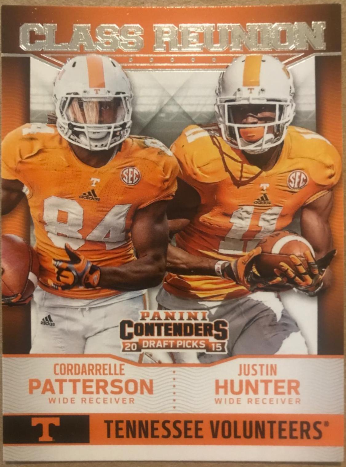 Cordarrelle Patterson, Justin Hunter #9 Football Cards 2015 Panini Contenders Draft Picks Class Reunion