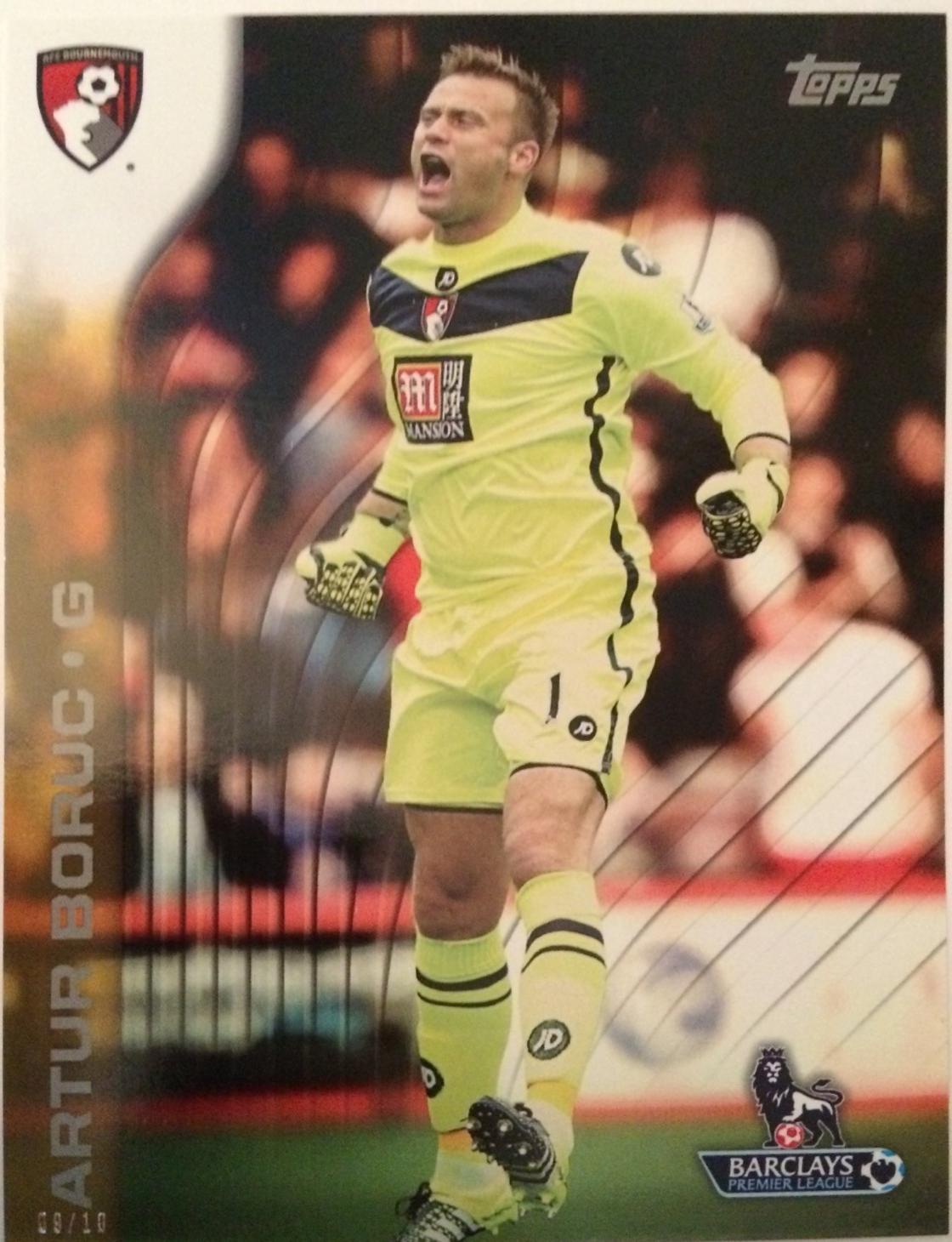 Artur Boruc #1 2015 Topps Premier Gold Soccer