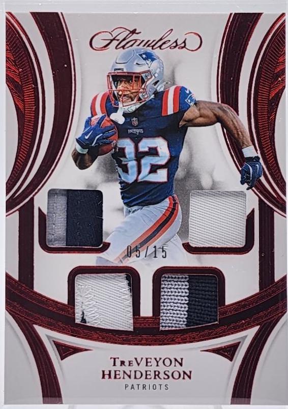TreVeyon Henderson #12 2025 Panini Flawless Football Rookie Showcase