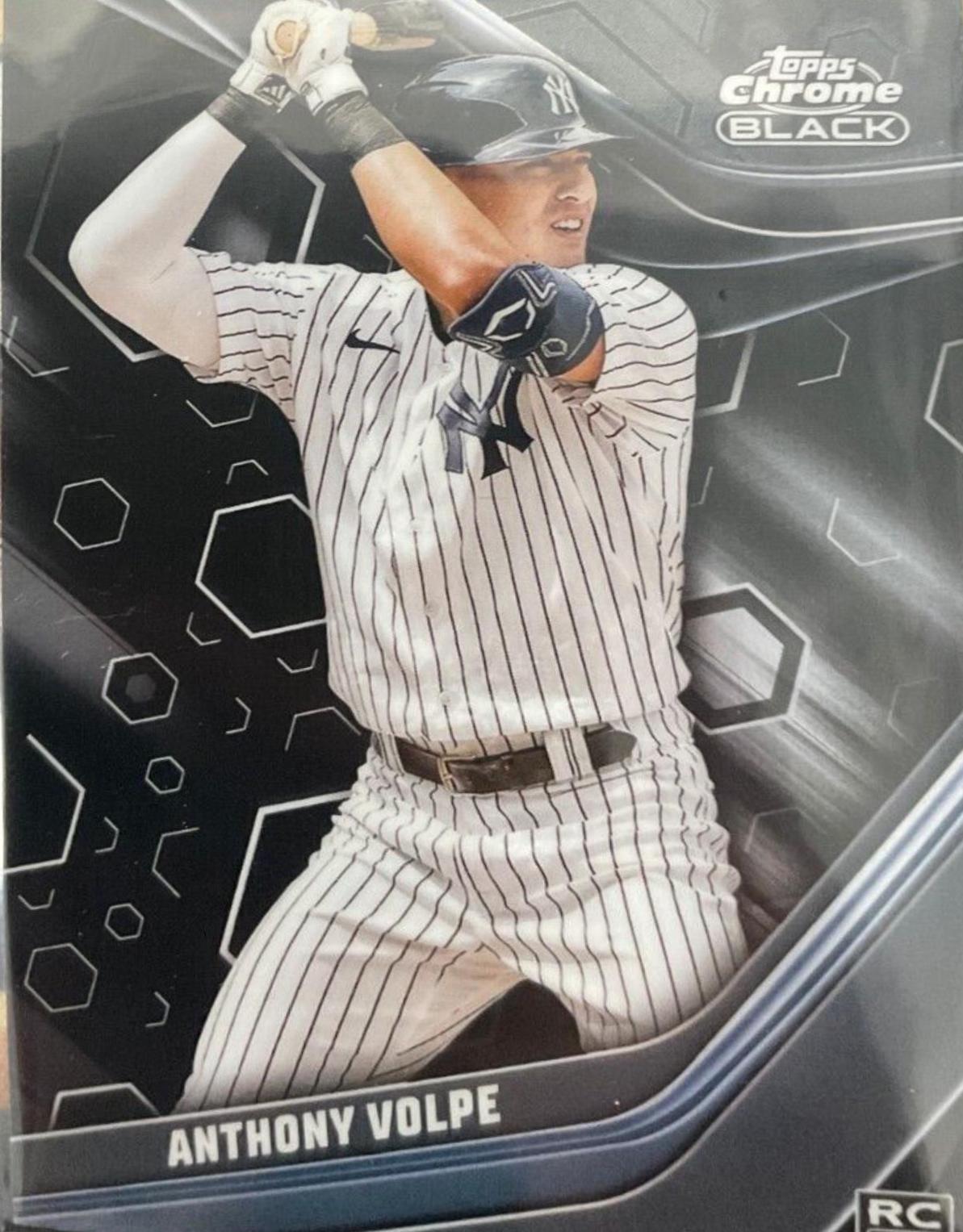Anthony Volpe #76 Baseball Cards 2023 Topps Chrome Black