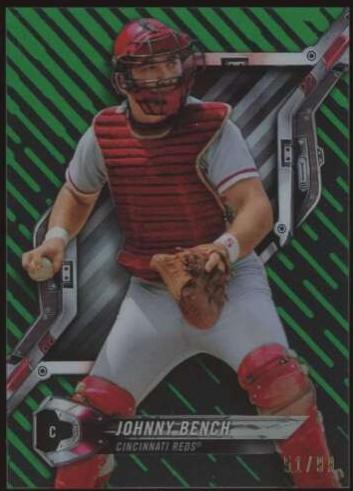 Johnny Bench [Rainbow Foil Green] #HT-JBE