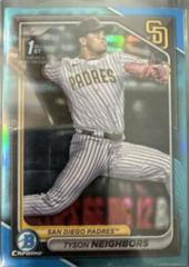 Tyson Neighbors [Blue Refractor] #BDC-51 Baseball Cards 2024 Bowman Draft Chrome Prices
