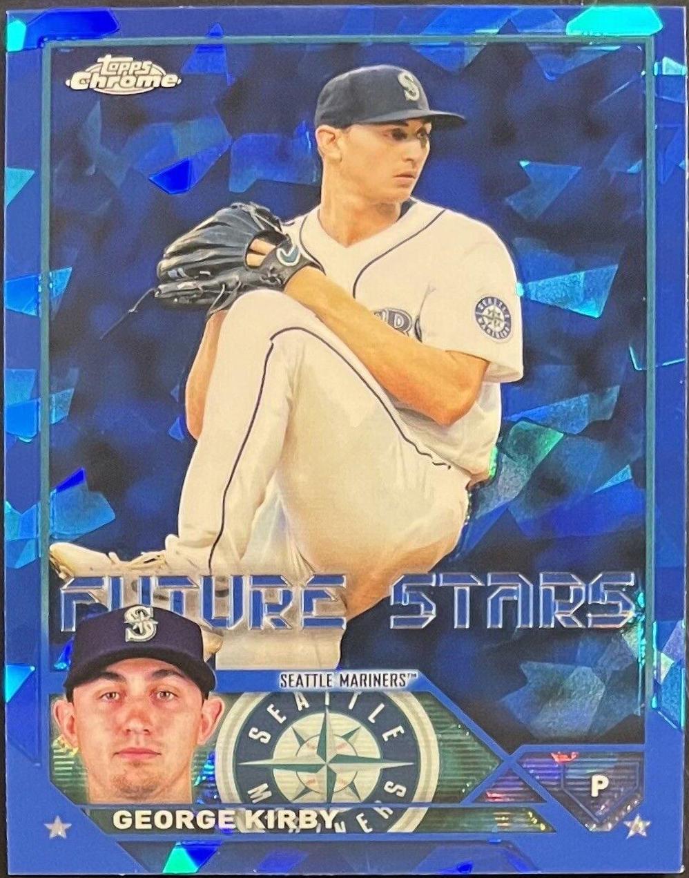 George Kirby #195 2023 Topps Chrome Sapphire Baseball