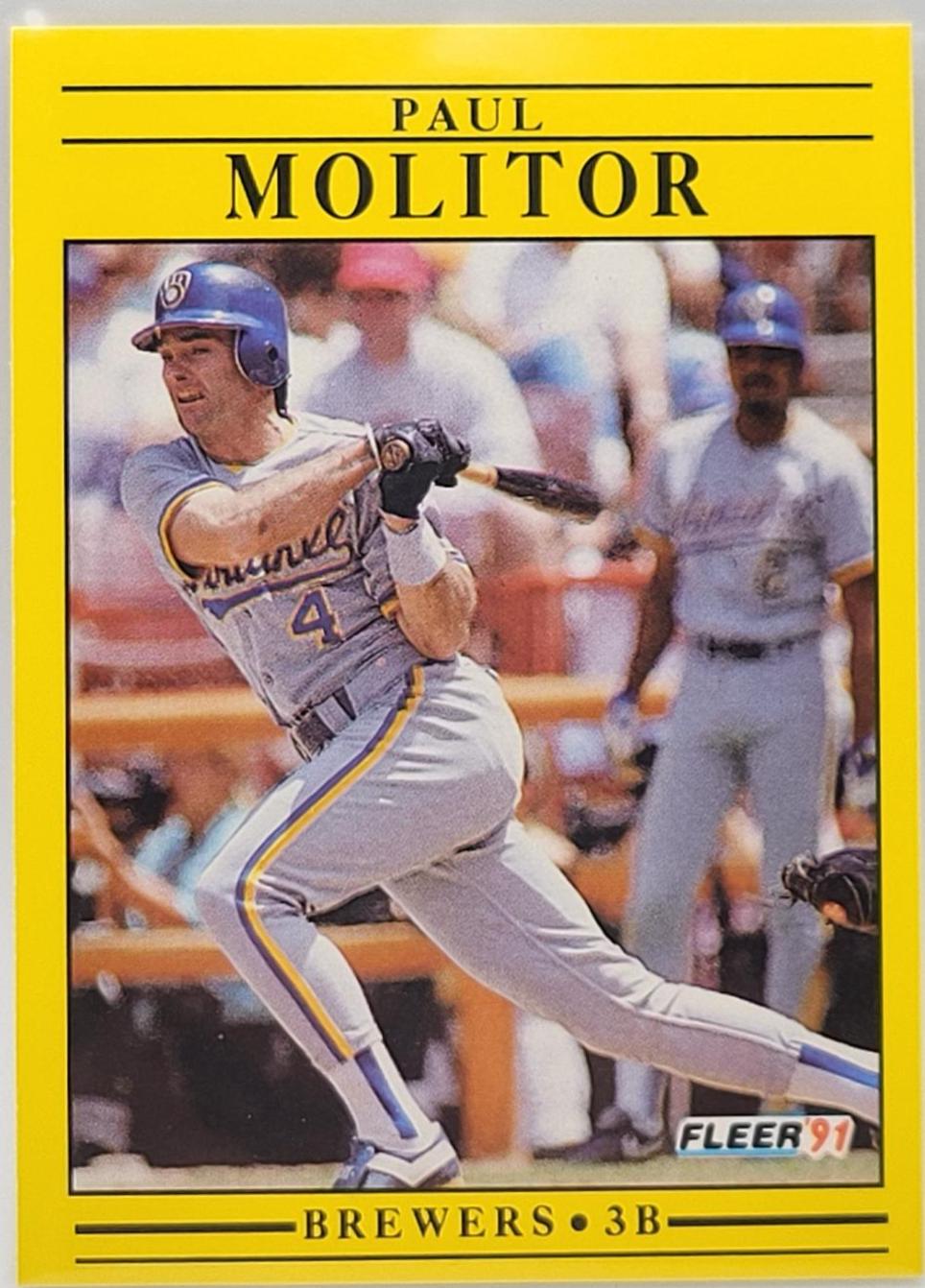 Paul Molitor #591 Baseball Cards 1991 Fleer