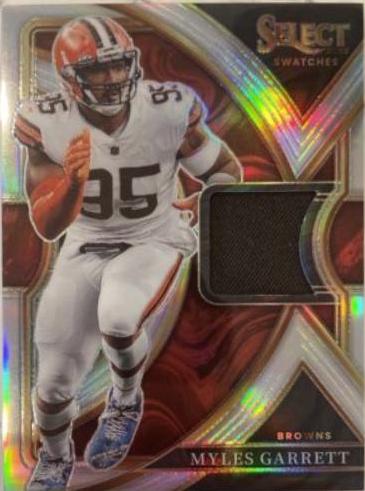 Myles Garrett #SS-47 2022 Panini Select Swatches Prizm Football