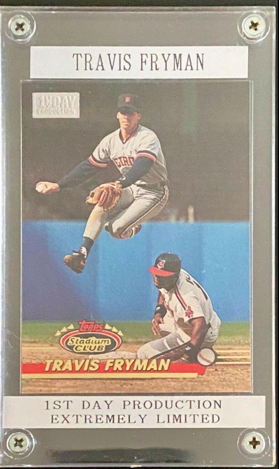 Travis Fryman #448 Baseball Cards 1993 Stadium Club 1st Day Production