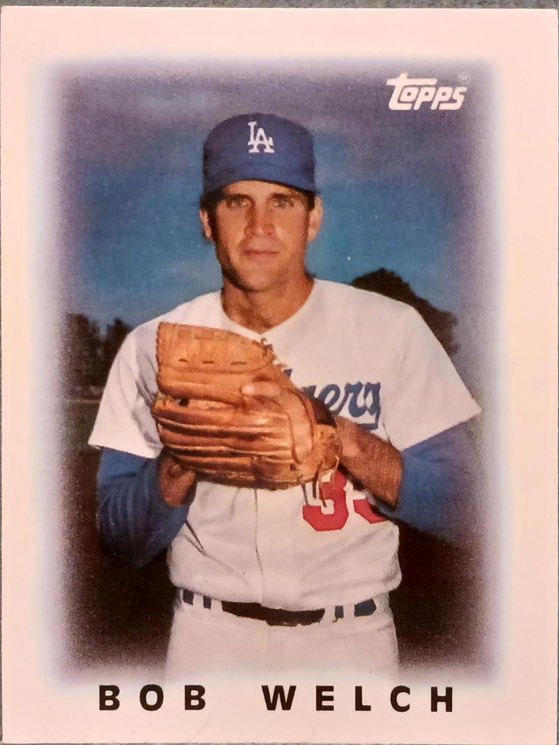 Bob Welch #48 Baseball Cards 1986 Topps Mini League Leaders
