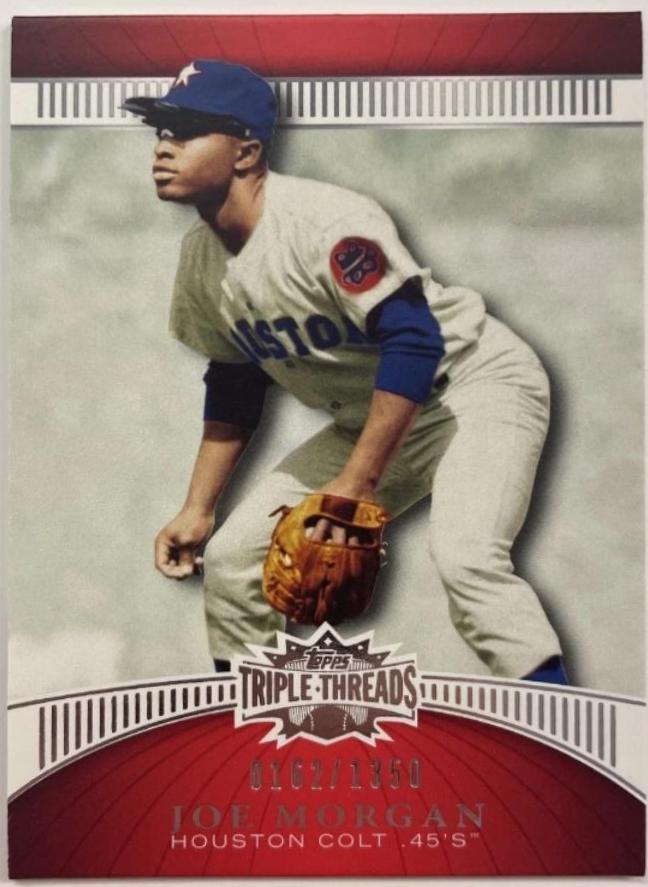 Joe Morgan #78 Baseball Cards 2010 Topps Triple Threads
