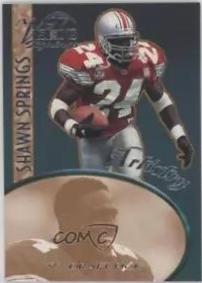 Shawn Springs #A-16 Football Cards 1997 Panini Score Board Visions Signings Artistry