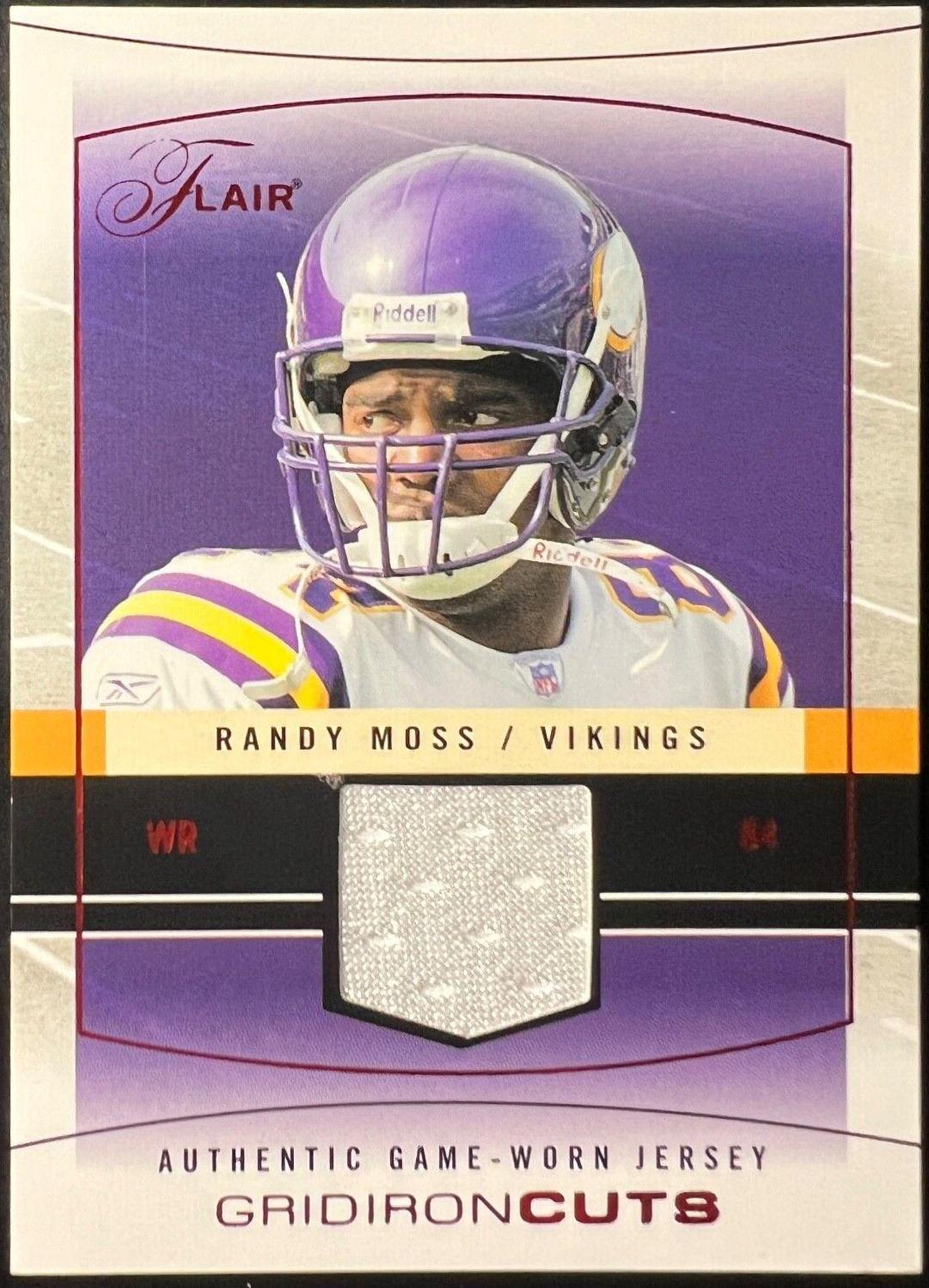 Randy Moss #GCRM Football Cards 2004 Flair Gridiron Cuts