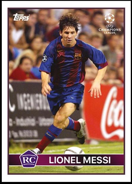 Lionel Messi Soccer Cards 2020 Topps the Lost Rookie
