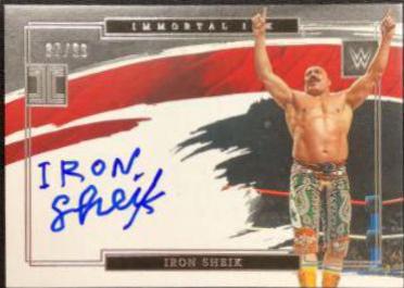 Iron Sheik #IM-ISH Wrestling Cards 2022 Panini Impeccable WWE Immortal Ink Autographs