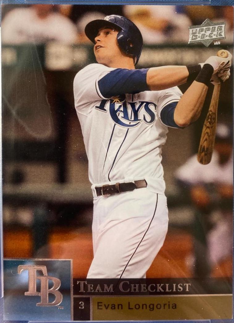 Evan Longoria Baseball Cards 2009 Upper Deck