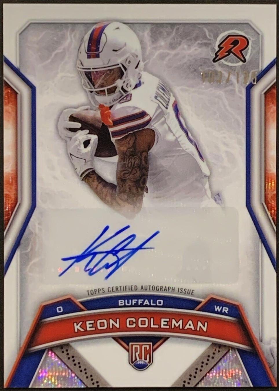 Keon Coleman [White Surge] #RRS-KC