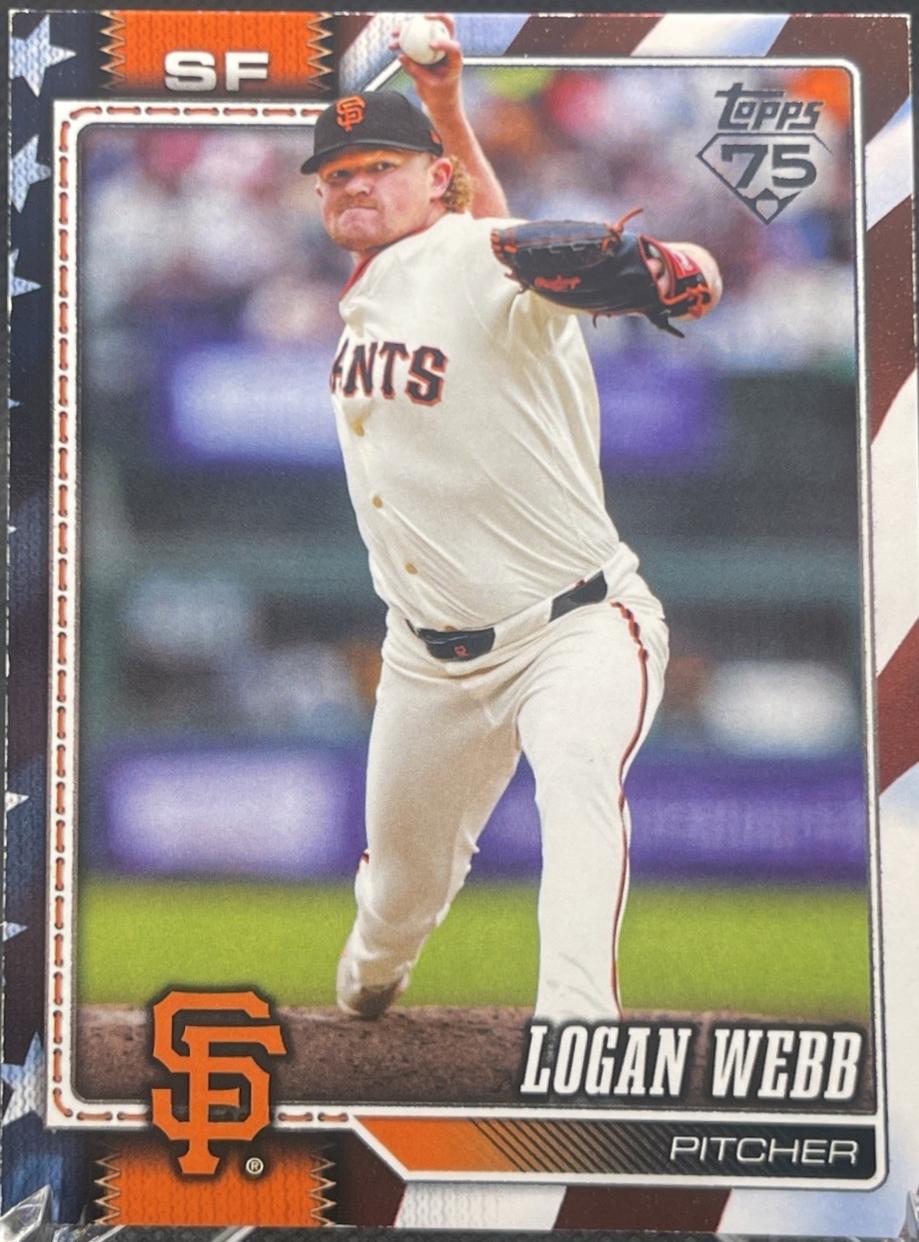 Logan Webb [Independence Day] (2026 Topps)