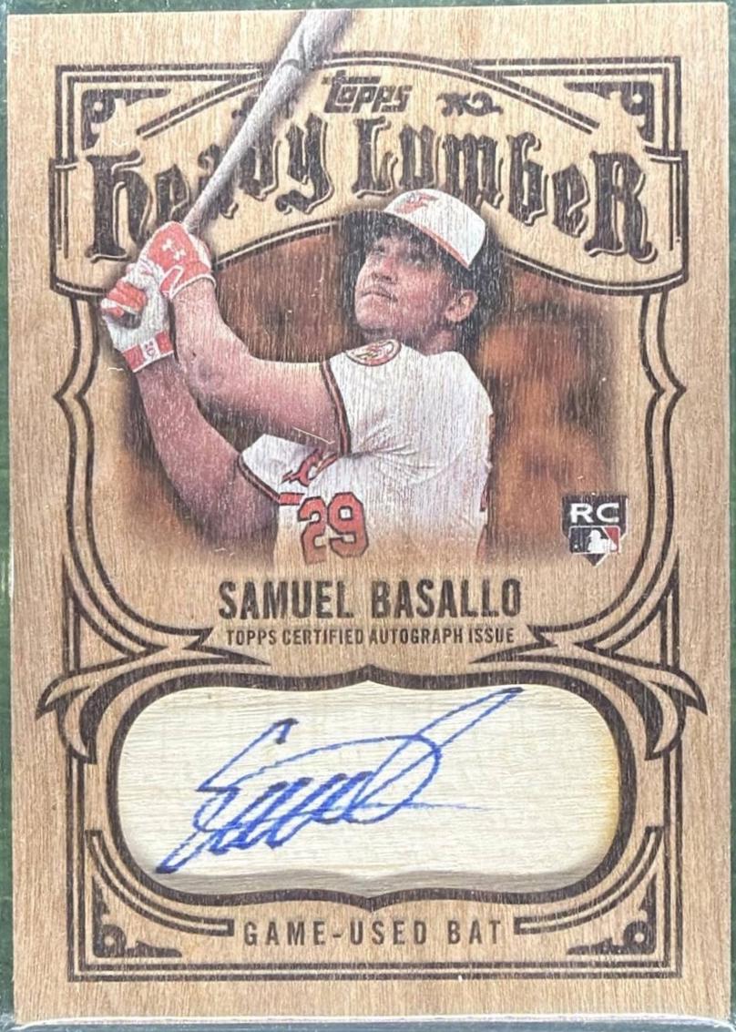 Samuel Basallo #HL2-SB 2026 Topps Series 2 Heavy Lumber Autograph Relic Baseball
