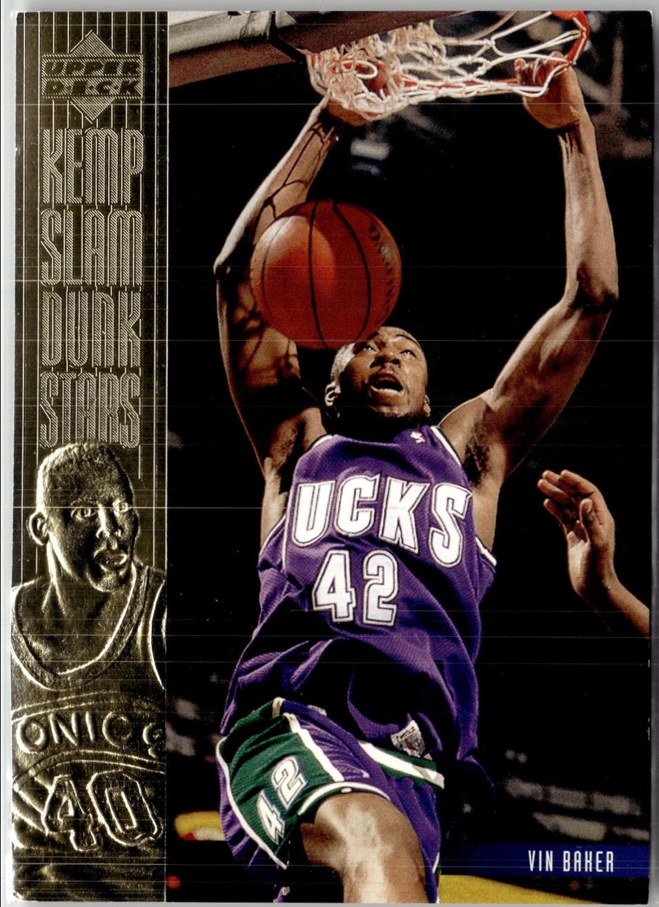 Vin Baker #S1 Basketball Cards 1994 Upper Deck Kemp Slam Dunk Stars