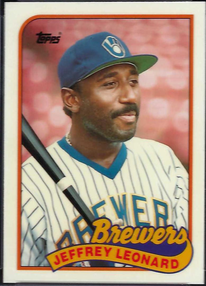Jeffrey Leonard #160 Baseball Cards 1989 Topps Tiffany
