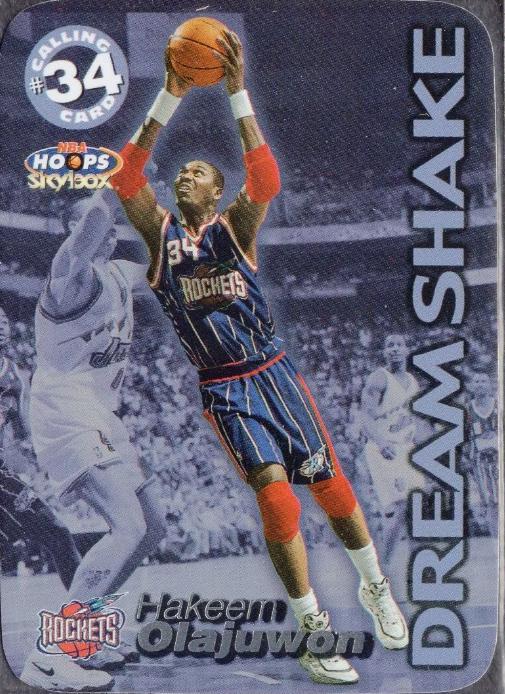Hakeem Olajuwon #10 Basketball Cards 1999 Hoops Calling Card