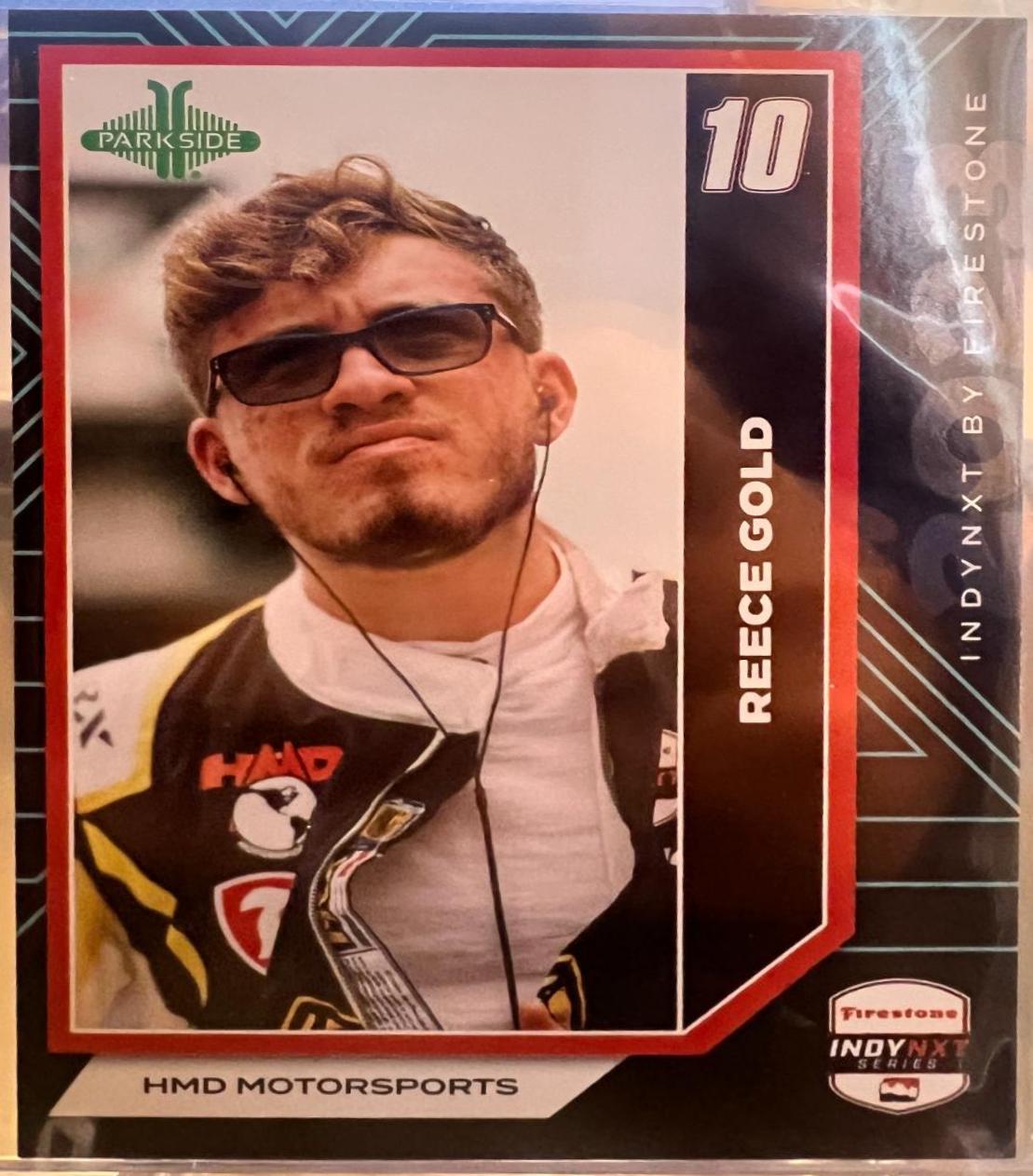 Reece Gold #INXT-RG Racing Cards 2024 Parkside NTT IndyCar INDYNXT