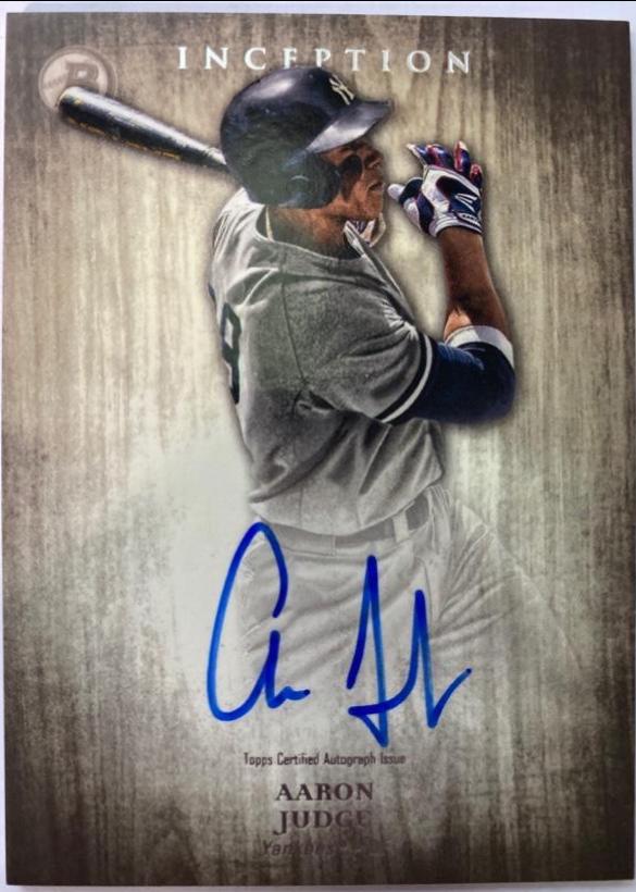 Aaron Judge #PA-AJ Baseball Cards 2014 Bowman Inception Inceptioned Autographs