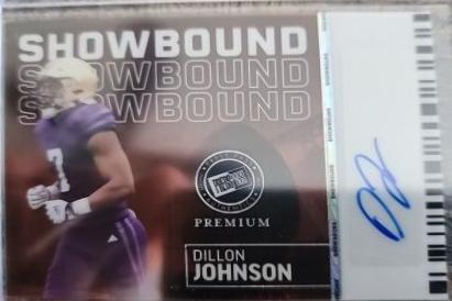 Dillon Johnson #S-DJ1 Football Cards 2024 Press Pass Premium Showbound Autograph