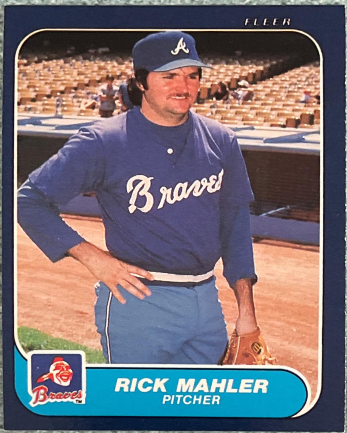 Rick Mahler #521 Baseball Cards 1986 Fleer