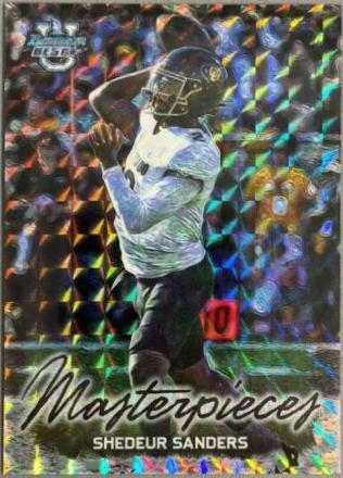 Shedeur Sanders #BM-6 Football Cards 2023 Bowman's Best University Masterpieces