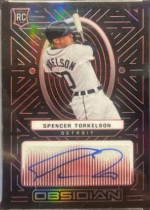 Spencer Torkelson #OA-ST Baseball Cards 2022 Panini Chronicles Obsidian Autographs