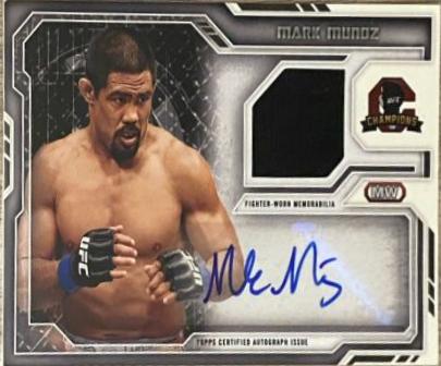 Mark Munoz #FAR-MMU Ufc Cards 2014 Topps UFC Champions Autograph Relics