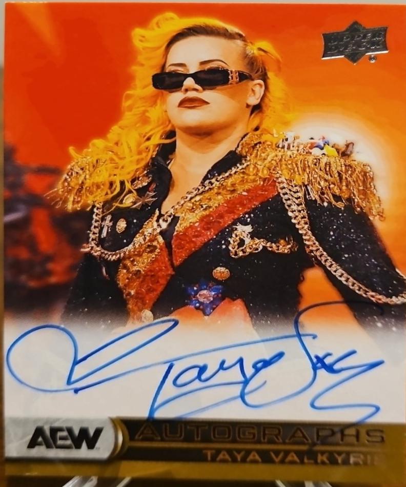 Taya Valkyrie #AA-VK Wrestling Cards 2025 Upper Deck AEW 2024 Update Autograph