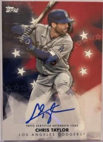 Chris Taylor #BSA-CT Baseball Cards 2024 Topps Baseball Stars Autograph