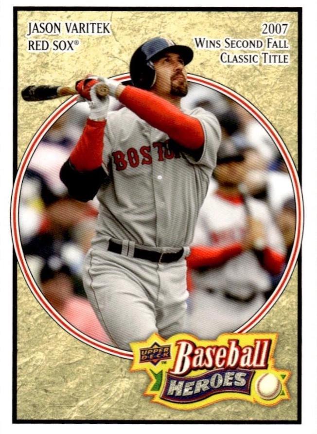Jason Varitek #20 Baseball Cards 2008 Upper Deck Baseball Heroes