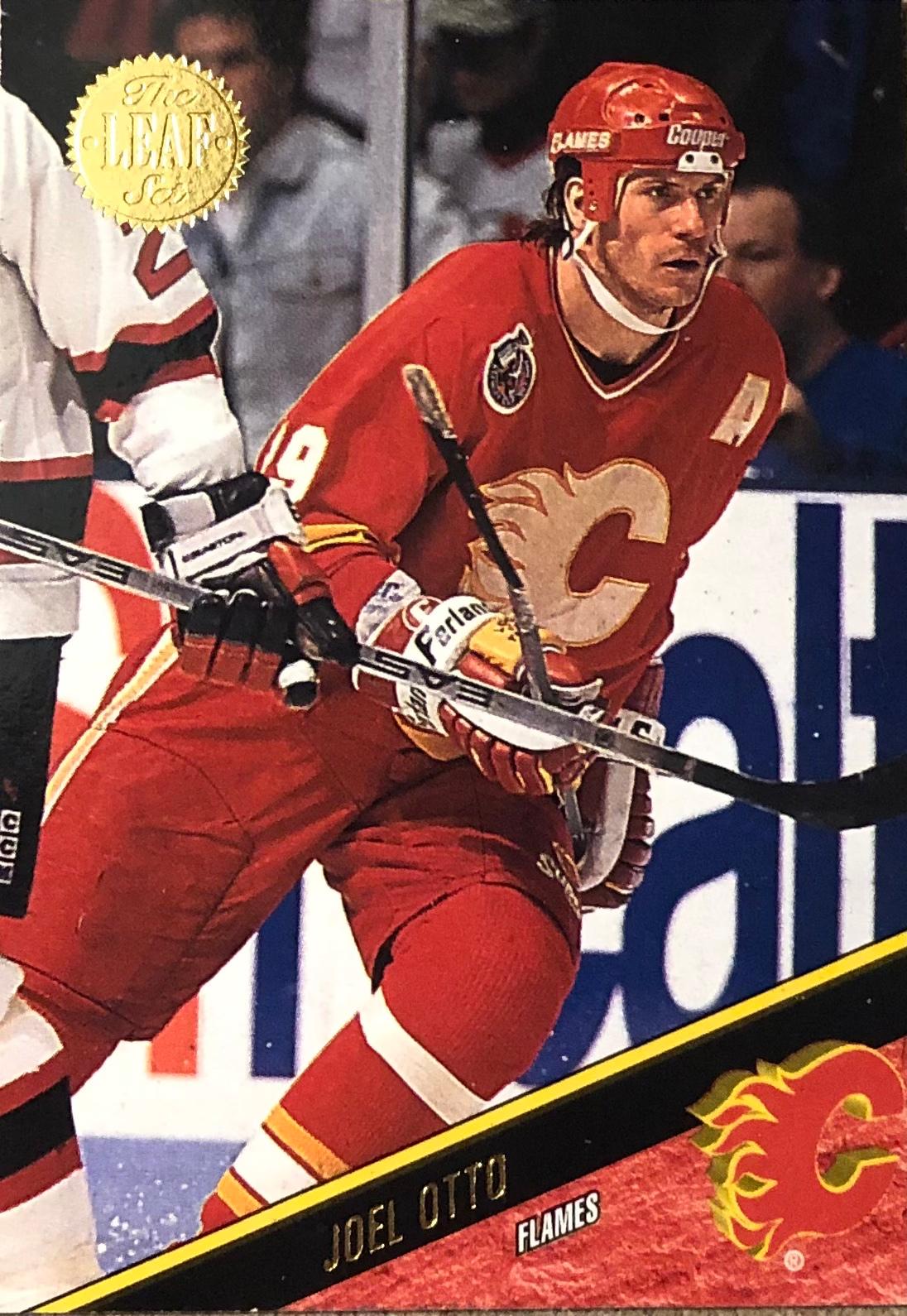 Joel Otto #28 Hockey Cards 1993 Leaf