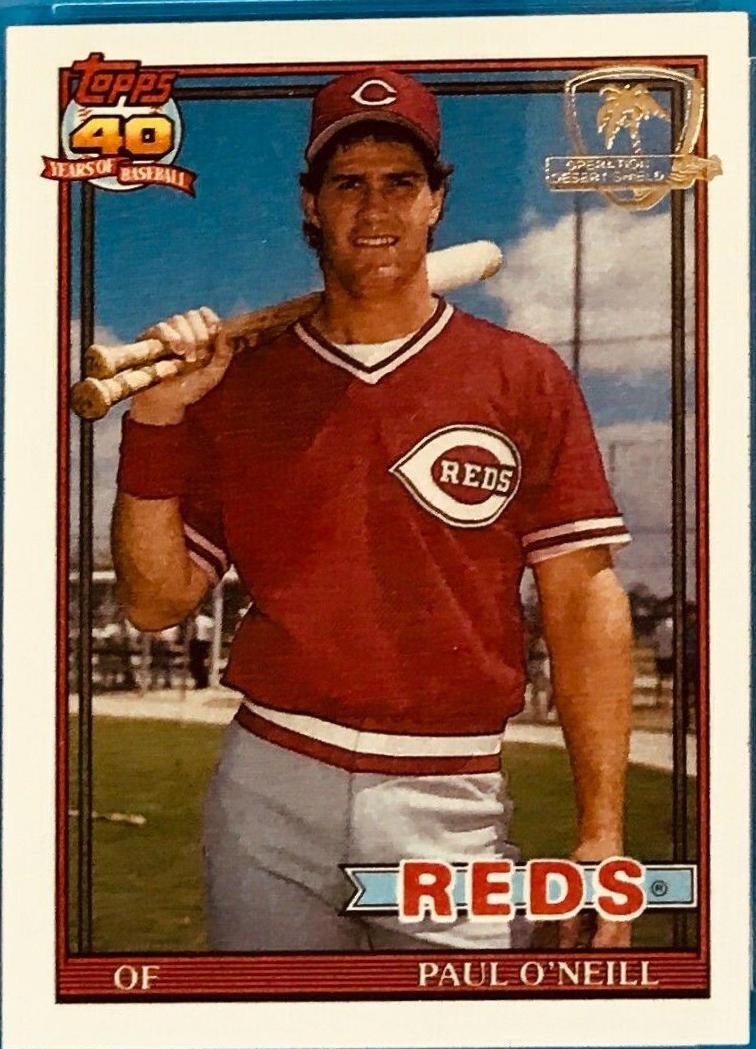 Paul O'Neill #122 Baseball Cards 1991 Topps Desert Shield